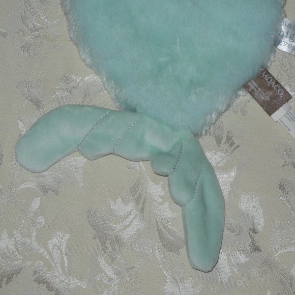 Demdaco Big Waves Mermaid Crown Blankie Lovey Security Blanket Plush - Picture 3 of 3